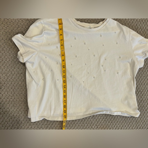 H&M Ivory Beaded Top - Picture 3 of 5
